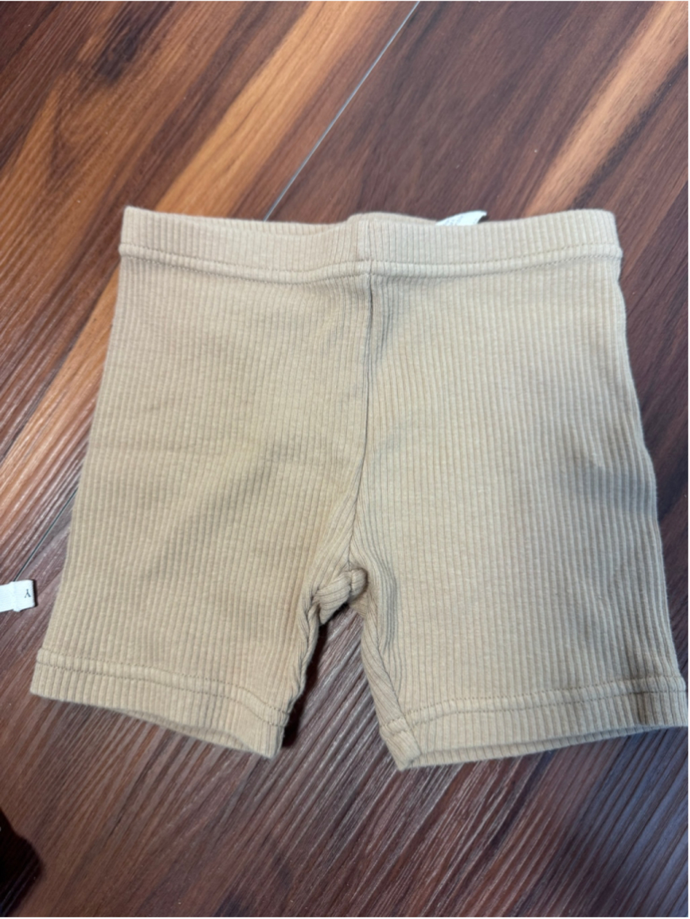 Girls Jamie Kay Ribbed Shorts Beige Size 4T
